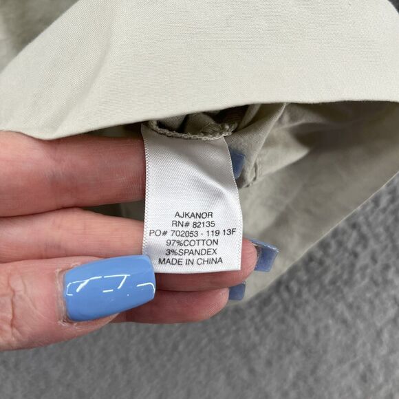 Fresh Produce Jacket Womens Large Beige Lightweight Relaxed Full Zip Hooded - Picture 5 of 12